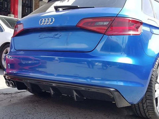 Rear Diffuser DPT V-2 (2012-2016, HB, Gloss Black) for Audi A3 2012-2020 - image 2