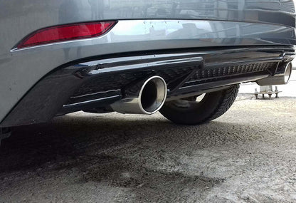 DPT rear diffuser (HB, 2017-2020, gloss black) for Audi A3 2012-2020 - image 1