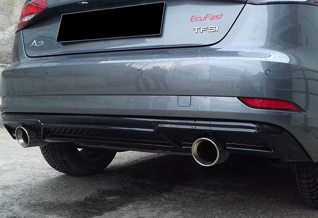 DPT rear diffuser (HB, 2017-2020, gloss black) for Audi A3 2012-2020 - image 4