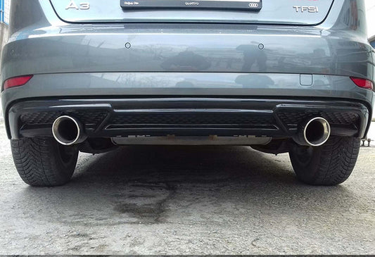 DPT rear diffuser (HB, 2017-2020, gloss black) for Audi A3 2012-2020 - image 2