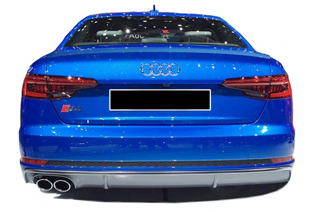 Rear Diffuser DPT (2016-2019, Gloss Black) for Audi A4 B9 2015-2024 - image 1