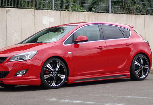 Side Skirts DPT V-2 (Gloss Black) for Opel Astra J 2009-2015 - image 1