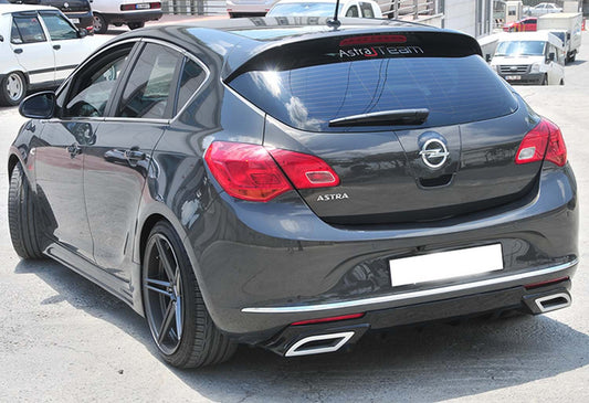 Rear Diffuser DPT (2012-2015, HB, Gloss Black) for Opel Astra J 2009-2015 - image 2