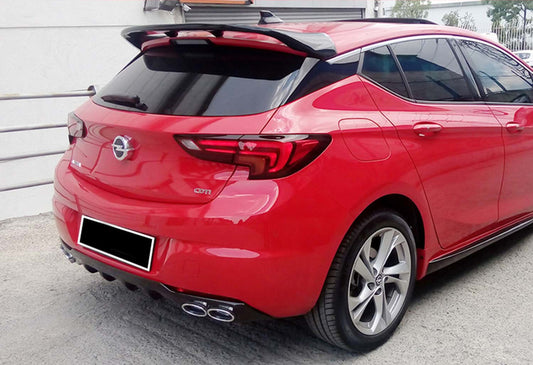 Rear Diffuser DPT V-1 (HB, Gloss Black) for Opel Astra K 2016-2021 - image 2