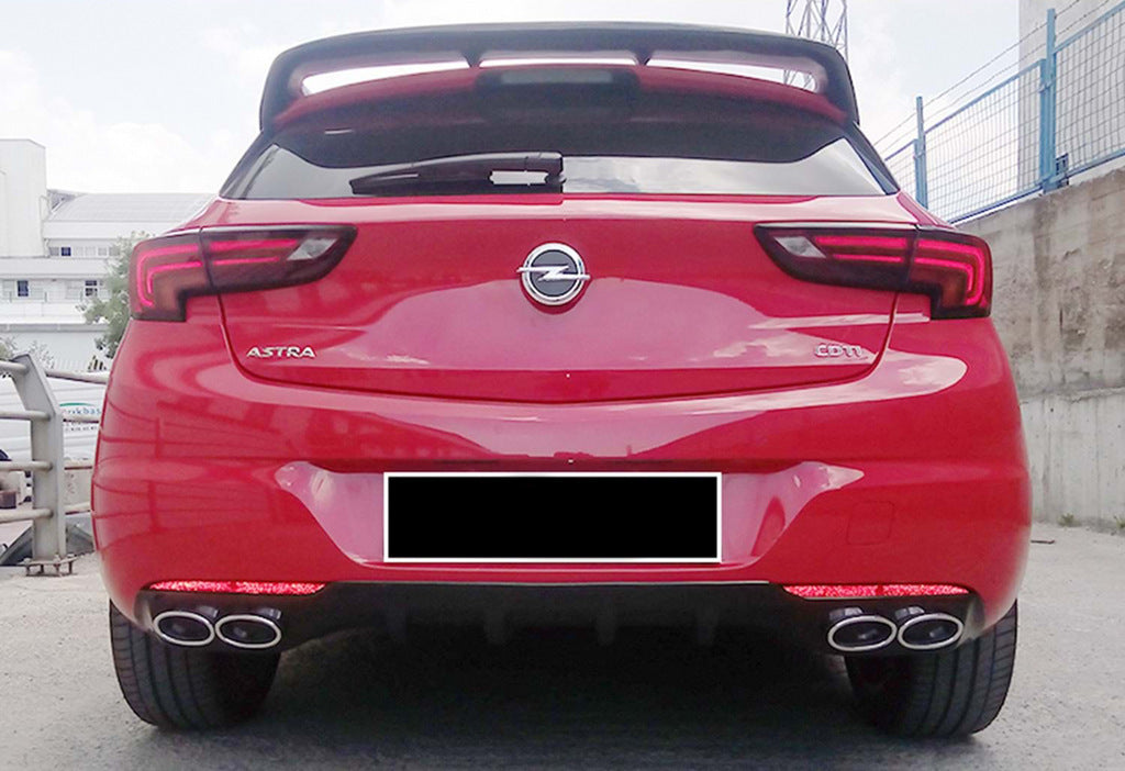 Rear Diffuser DPT V-1 (HB, Gloss Black) for Opel Astra K 2016-2021 - image 3