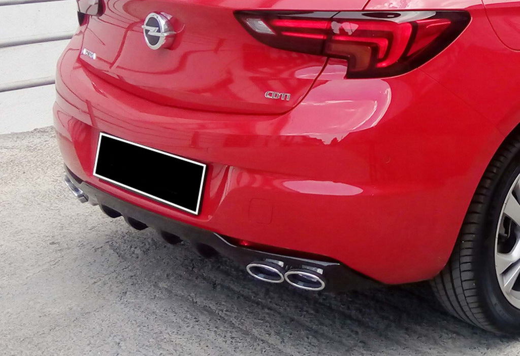 Rear Diffuser DPT V-1 (HB, Gloss Black) for Opel Astra K 2016-2021 - image 4