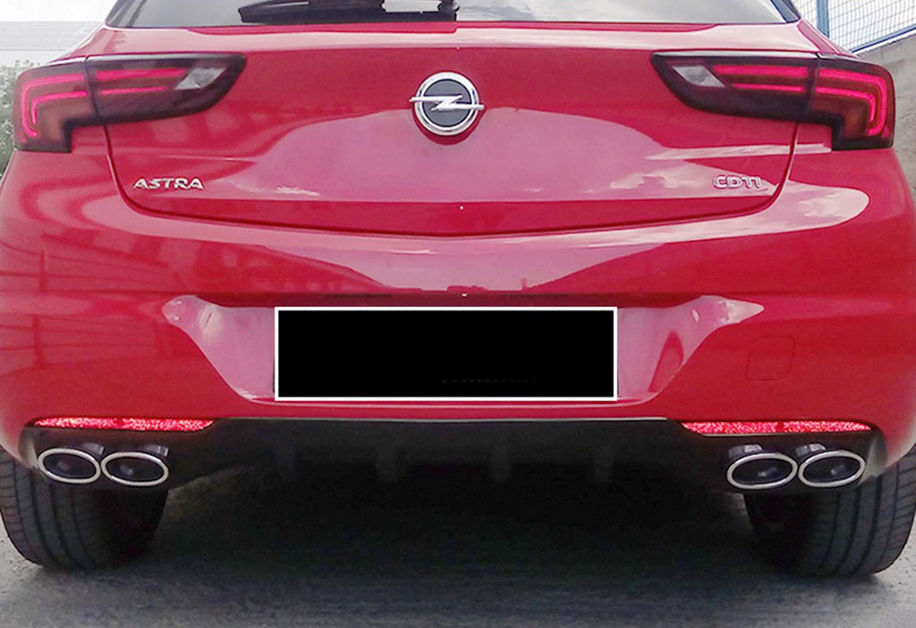 Rear Diffuser DPT V-1 (HB, Gloss Black) for Opel Astra K 2016-2021 - image 5
