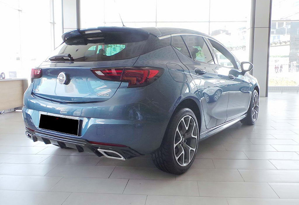 Rear Diffuser DPT V-2 (HB, Gloss Black) for Opel Astra K 2016-2021 - image 3