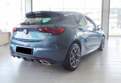 Rear Diffuser DPT V-2 (HB, Gloss Black) for Opel Astra K 2016-2021 - image 3