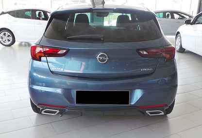 Rear Diffuser DPT V-2 (HB, Gloss Black) for Opel Astra K 2016-2021 - image 4