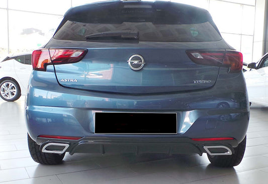 Rear Diffuser DPT V-2 (HB, Gloss Black) for Opel Astra K 2016-2021 - image 2