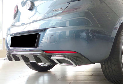 Rear Diffuser DPT V-2 (HB, Gloss Black) for Opel Astra K 2016-2021 - image 1