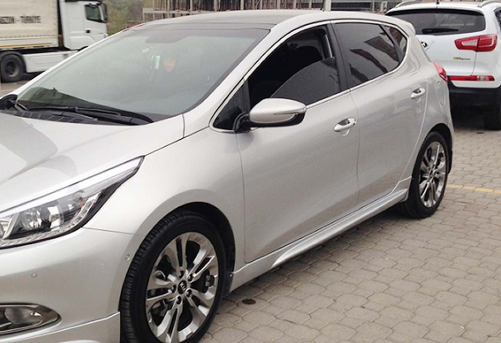 Side Skirts DPT (2012-2015, Gloss Black) for Kia Ceed 2012-2018 - image 1