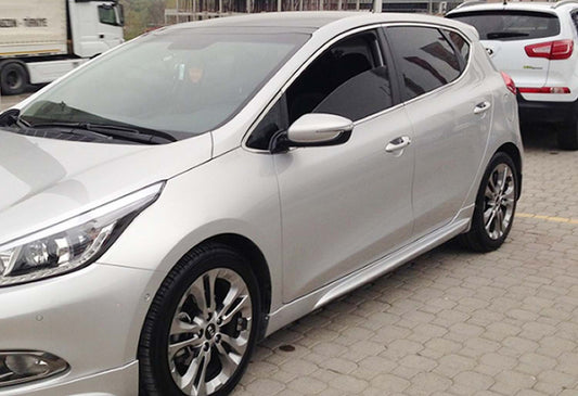 Side Skirts DPT (2012-2015, Gloss Black) for Kia Ceed 2012-2018 - image 1