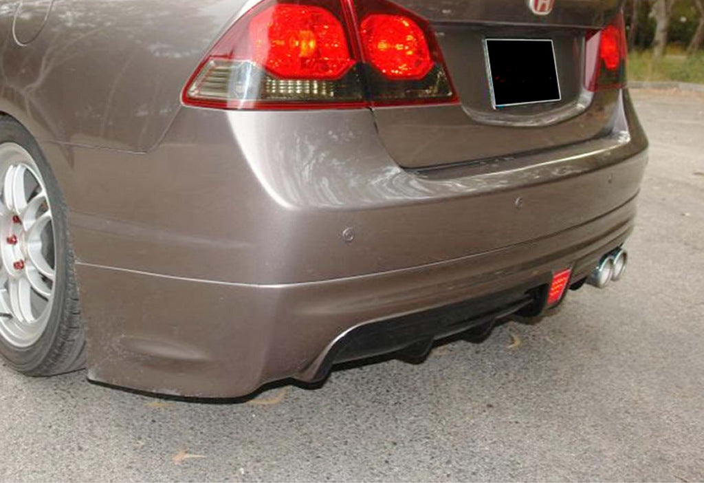 Rear Diffuser DPT V-2 (Gloss Black) for Honda Civic Sedan VIII 2006-2011 - image 1