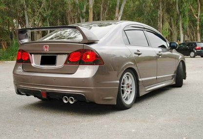 Rear Diffuser DPT V-2 (Gloss Black) for Honda Civic Sedan VIII 2006-2011 - image 2