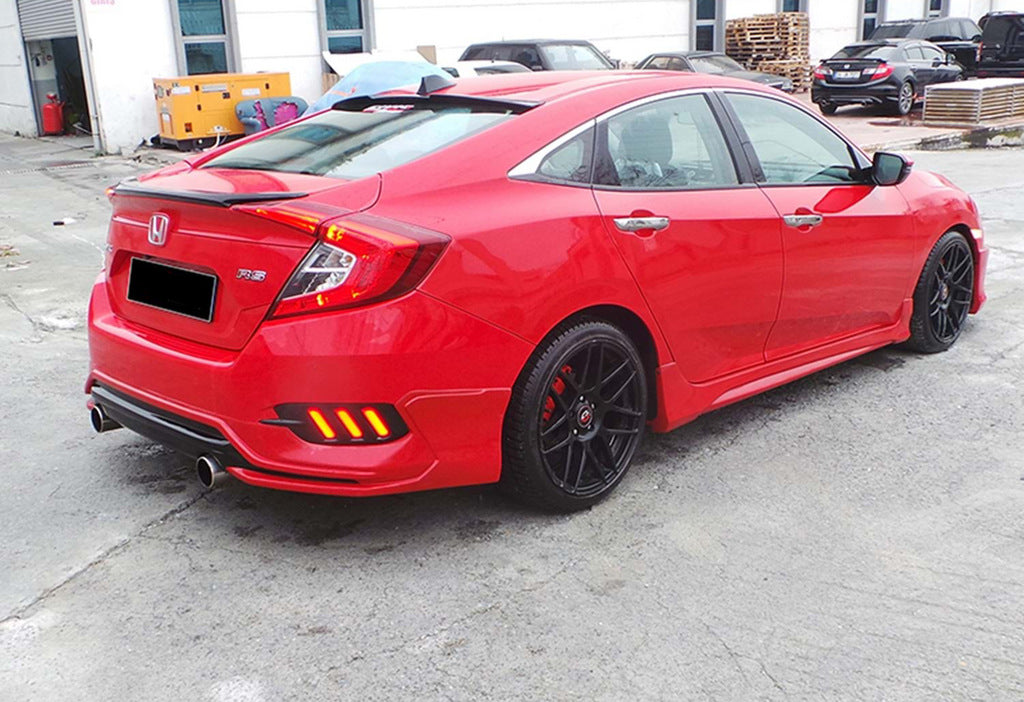 Side Skirts DPT V-3 (Primed for Painting) for Honda Civic Sedan X 2016-2021 - image 2