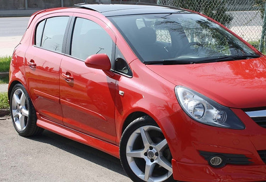 Side Skirts DPT V-1 (Gloss Black) for Opel Corsa D 2007-2014 - image 1