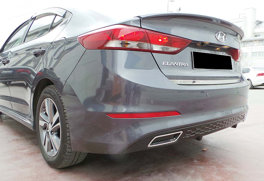 Rear Diffuser DPT V-2 (Gloss Black) for Hyundai Elantra (AD) 2015-2020 - image 1