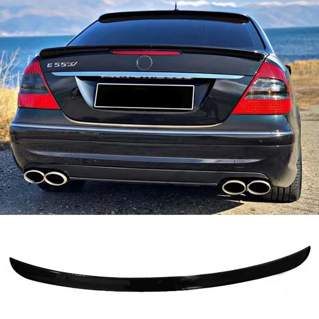 DPT Spoiler (Gloss Black) for Mercedes E-сlass W211 2002-2009 - image 1