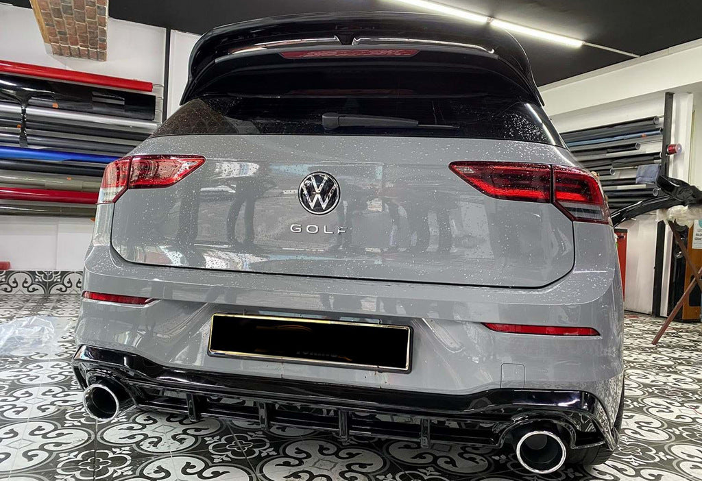 Rear Diffuser DPT V-2 (Gloss Black) for Volkswagen Golf 8 2019- - image 1