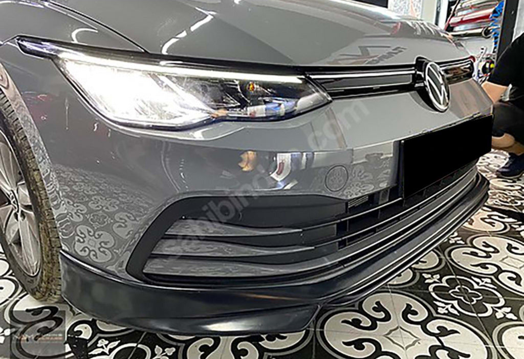 Front Lip DPT V-1 (Gloss Black) for Volkswagen Golf 8 2019- - image 1