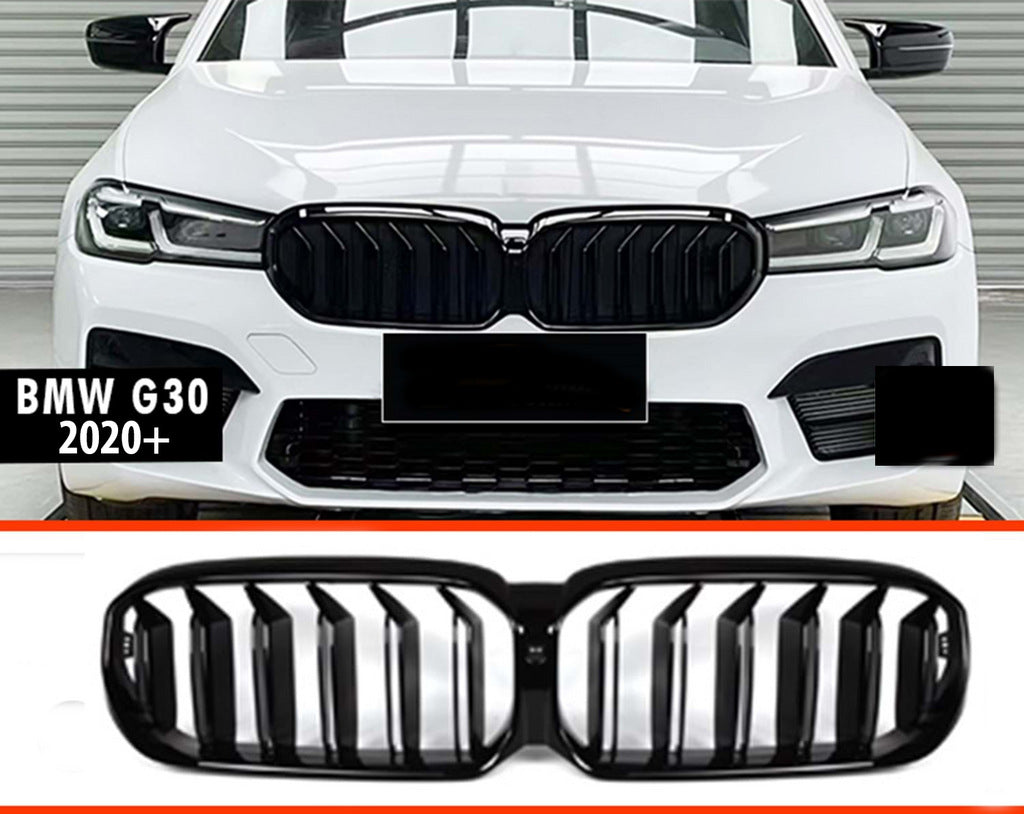 M-Look V1 Kidney Grilles (2021-2023, Gloss Black) for BMW 5 Series G30/G31 2017-2023 - image 3