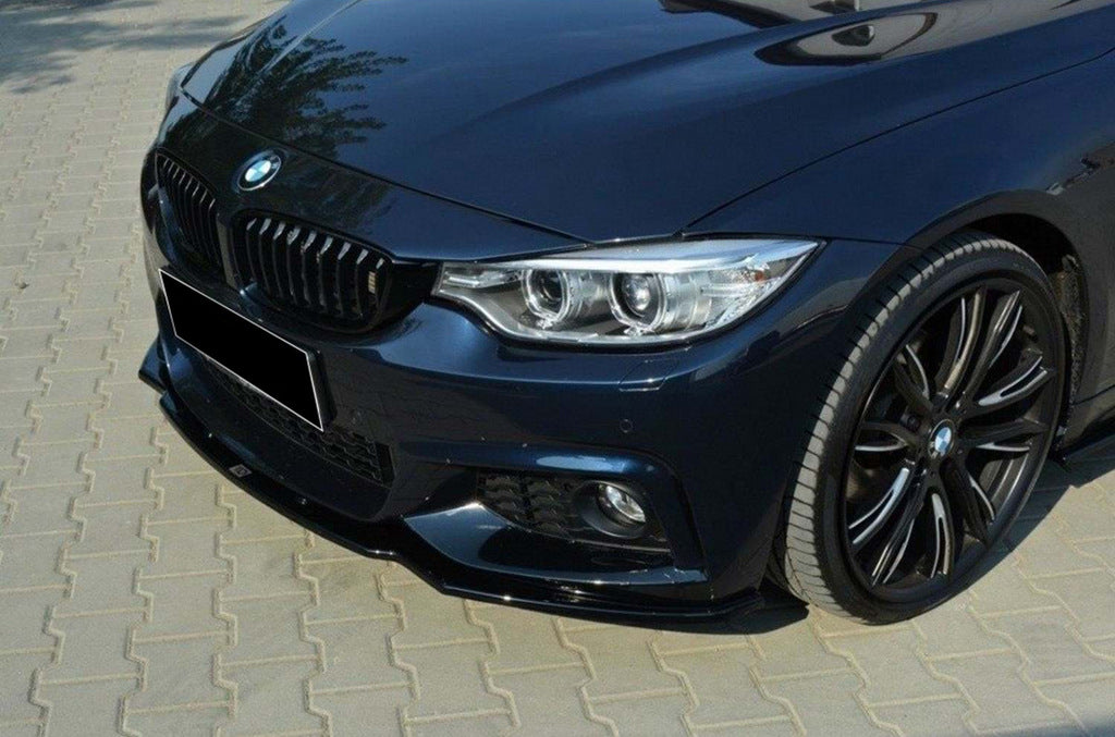 Front Lip DPT V-2 (for M-Sport, Gloss Black) for BMW 4 Series F-32 2012-2020 - image 1