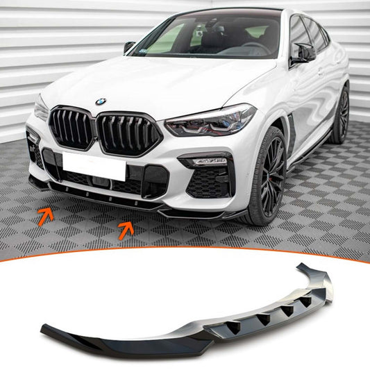 Front Lip pad DPT V-1 (For M, black gloss) for BMW X6 G06 2019- - image 2