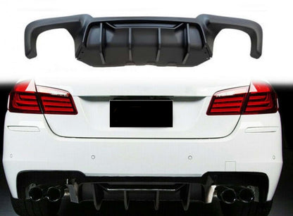 Rear Diffuser CS-Style DPT (for M5, Gloss Black, Vacuum Formed) for BMW 5 Series F10/F11 2010–2016 - image 4