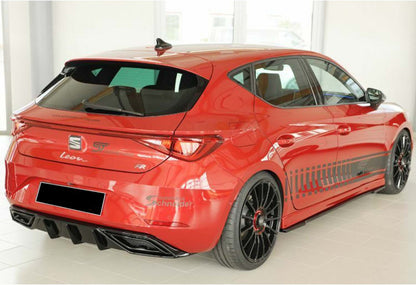 Rear Diffuser DPT V-2 (Gloss Black) for Seat Leon 2020- - image 3