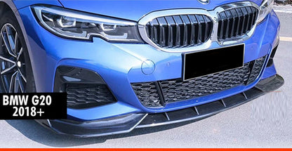 Front Lip DPT V-1 (For M Technic, Gloss Black) for BMW 3 Series G20/21 2018- - image 1
