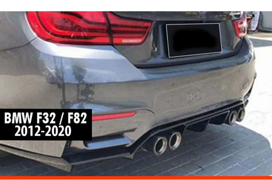 Rear Diffuser DPT V-4 (for M-4 Vorstainer, Gloss Black) for BMW 4 Series F-32 2012-2020 - image 1