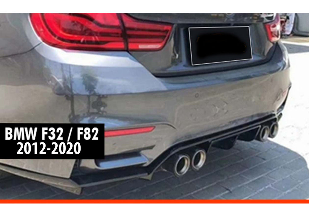 Rear Diffuser DPT V-4 (for M-4 Vorstainer, Gloss Black) for BMW 4 Series F-32 2012-2020 - image 1