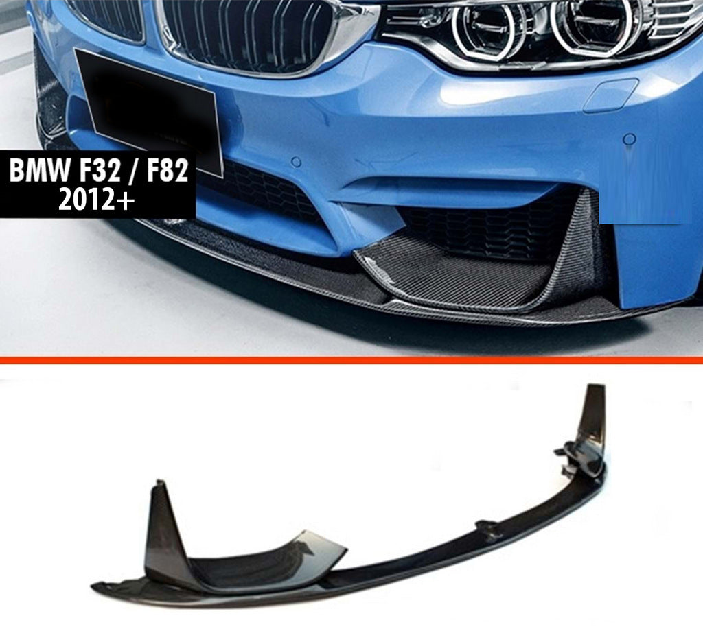 Front Lip DPT V-3 (For M4, Gloss Black) for BMW 4 Series F-32 2012-2020 - image 1