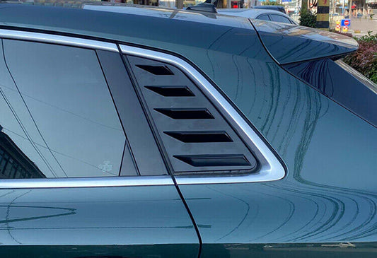 Rear Window Covers DPT V-1 (Gloss Black, 2pcs) for Audi A3 2012-2020 - image 1