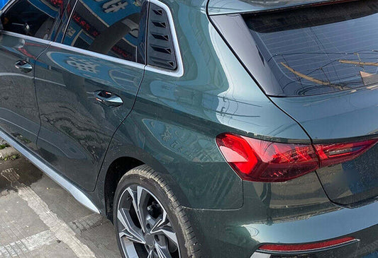 Rear Window Covers DPT V-1 (Gloss Black, 2pcs) for Audi A3 2012-2020 - image 2