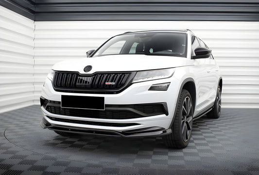 Front Lip Spoiler DPT (Gloss Black) for Skoda Kodiaq 2016-2023 - image 2