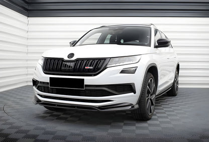 Front Lip Spoiler DPT (Gloss Black) for Skoda Kodiaq 2016-2023 - image 2