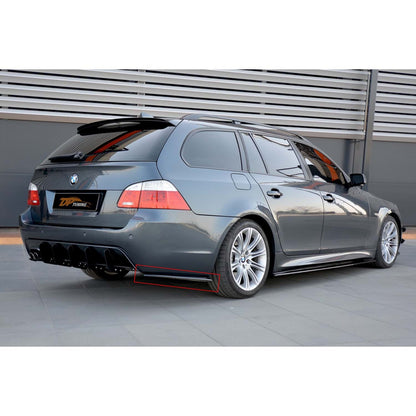 Rear Flap Extensions DPT (Gloss Black) for BMW 5 Series E60/E61 2003-2010 - image 1
