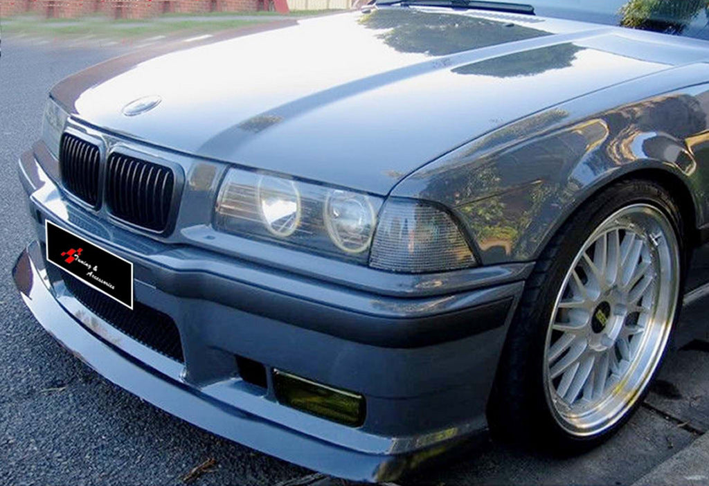 Front Lip Spoiler DPT (for M3, Gloss Black) for BMW 3 Series E36 1990-2000 - image 1
