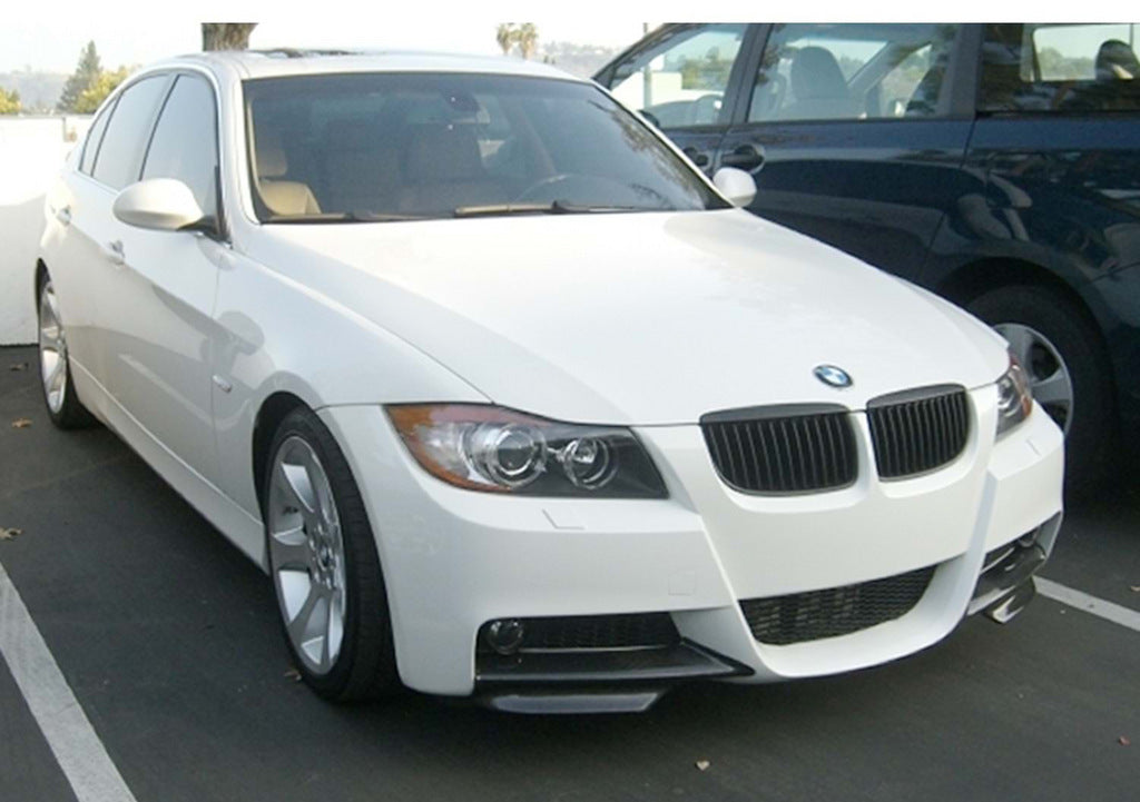 Front Flap Extensions DPT (for E90 M-Sport 2005-2008, Gloss Black, 2 pcs) for BMW 3 Series E90/E91 2005-2011 - image 1
