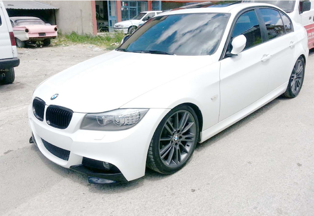 Front Flap Extensions DPT (for E90 M-Sport 2008-2011, Gloss Black, 2 pcs) for BMW 3 Series E90/E91 2005-2011 - image 2