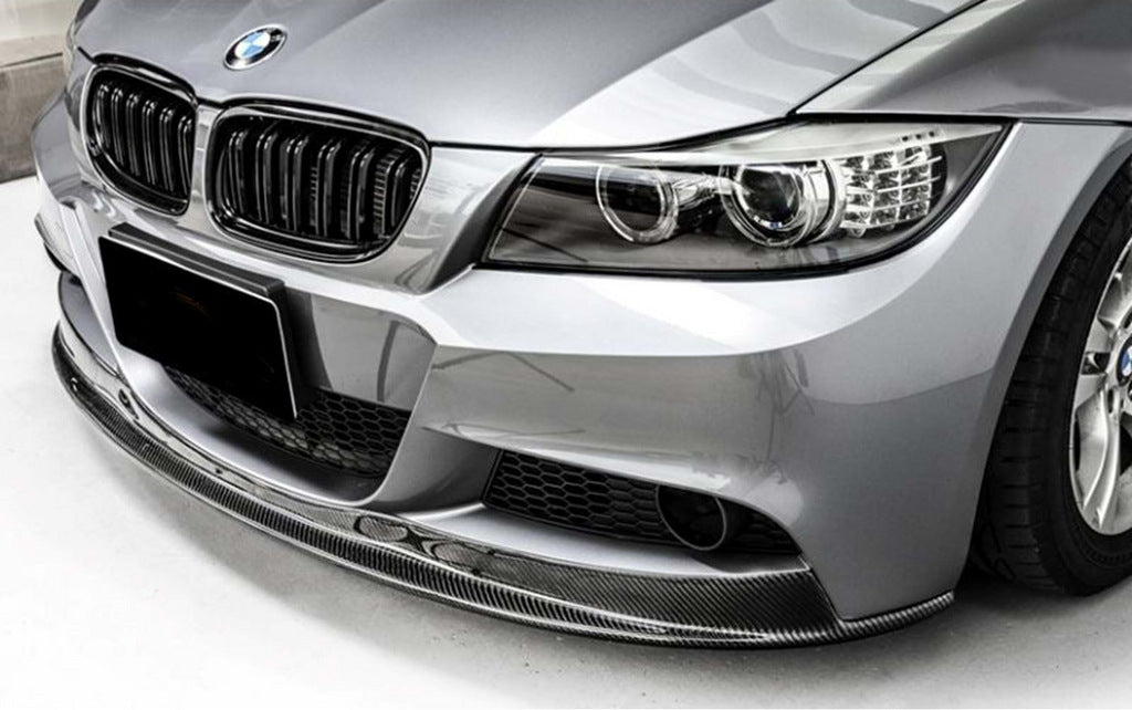 Front Lip DPT V-2 (for E90 M-Sport 2008-2011, Gloss Black) for BMW 3 Series E90/E91 2005-2011 - image 1
