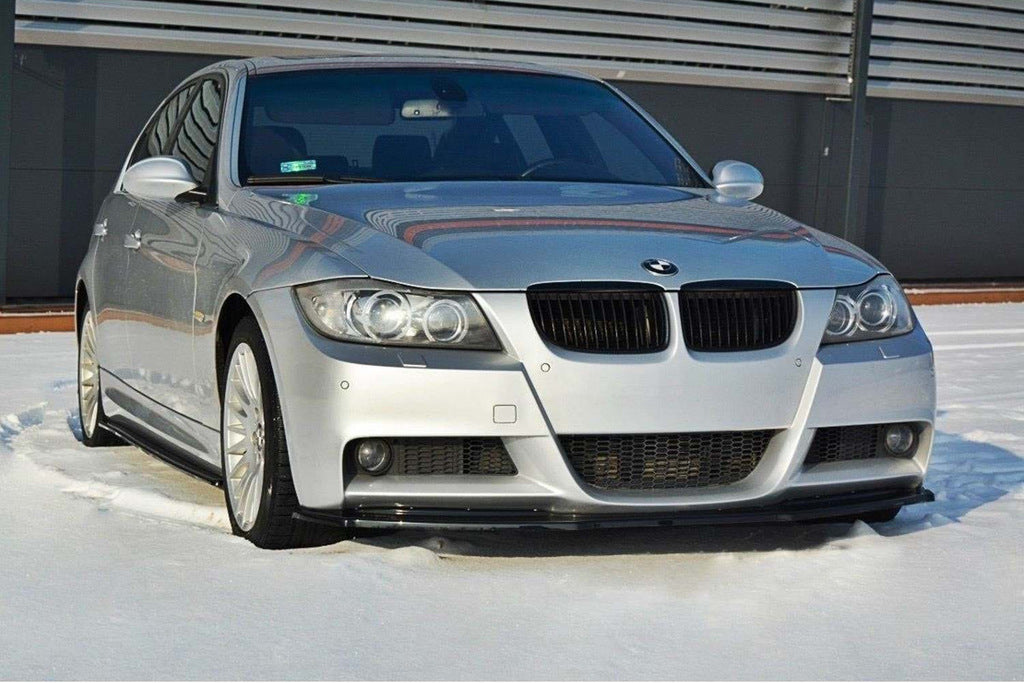 Front Lip cover DPT V-1 (For E-90 M Technic, black gloss) for BMW 3 series E-90/91/92/93 2005-2011 - image 2