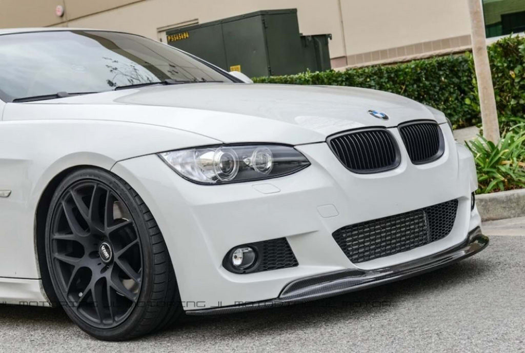 Front Lip CSL-Style DPT (for E92/93 M-Sport 2006-2010, Gloss Black) for BMW 3 Series E-90/91/92/93 2005-2011 - image 1