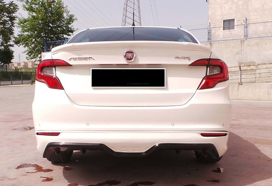 DPT rear diffuser (SD, gloss black) for Fiat Tipo 2016↗ year - image 1