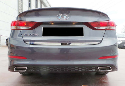 Rear Diffuser DPT V-1 (Gloss Black) for Hyundai Elantra (AD) 2015-2020 - image 3