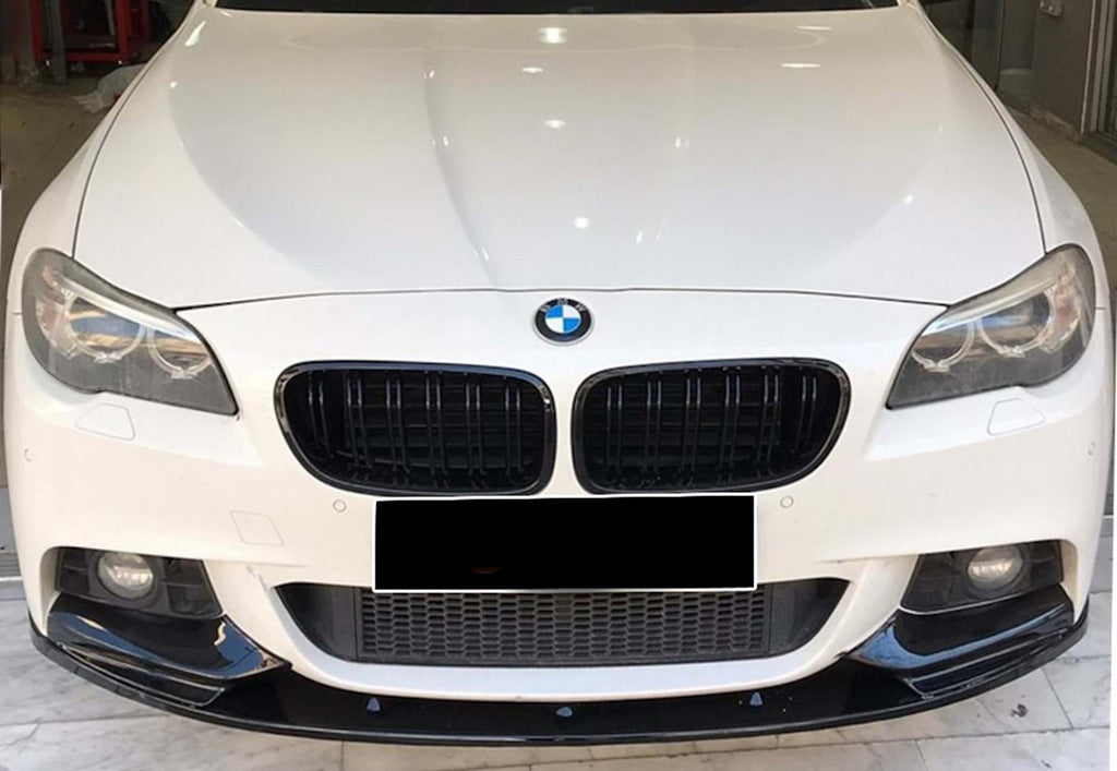 Front Bumper Lip DPT V-2 (for M-Performance, Gloss Black) for BMW 5 Series F-10/11/07 2010-2016 - image 1