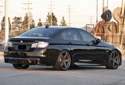 Rear diffuser DPT V-2 (for M-Performance, gloss black) for BMW 5 series F-10/11/07 2010-2016 - image 4